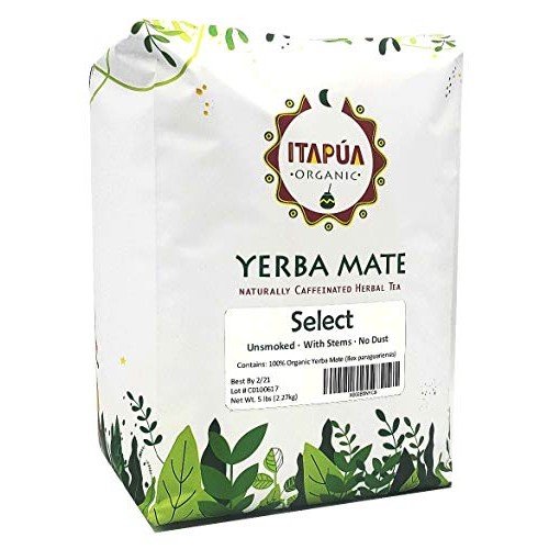 Select Organic Yerba Mate Unsmoked With Stems 5 Lbs 2.27 Kg