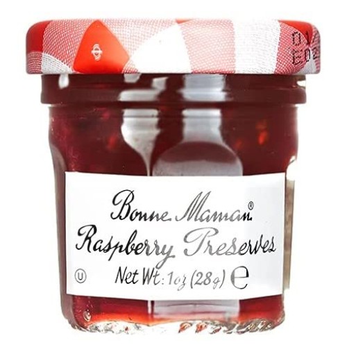 Gift Box of 8 Gourmet French Preserves, 1 oz. Mini Jars: 2 Straw...