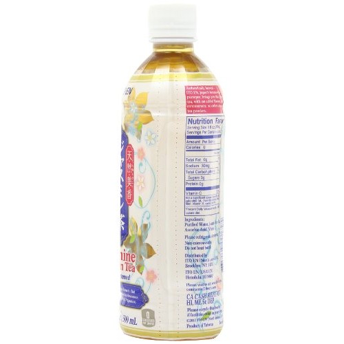 Ito En Jasmine Green Tea, Unsweetened, 16.9 Ounces Pack Of 12