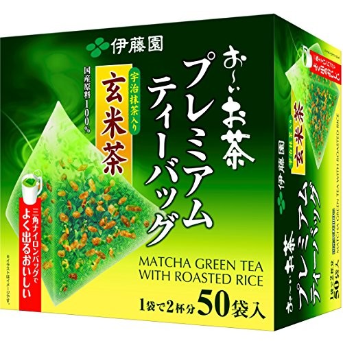 Itoen Genmaicha Brown Rice Tea Matcha Blend Premium Bag 2.3G P