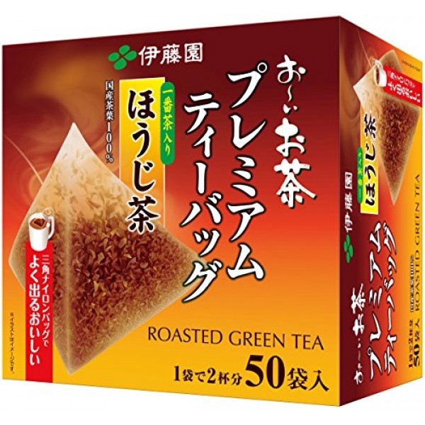 Itoen Hojicha Roasted Green Tea Premium Bag Pack Of 50