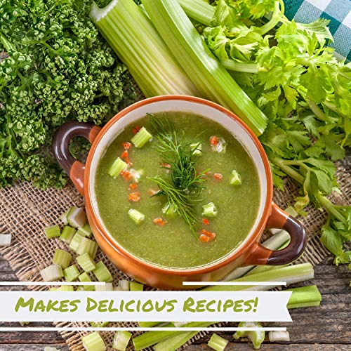 Dried Celery Flakes by Its Delish, 5 OZ Jumbo Reusable Containe...