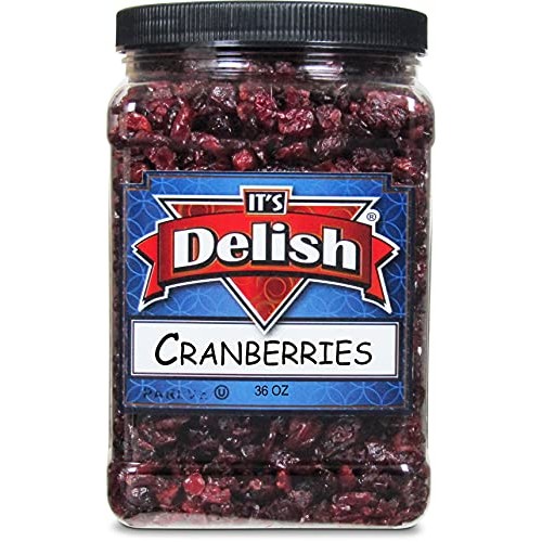 Dried Cranberries by Its Delish, 36 Oz Jumbo Container – Bulk F...