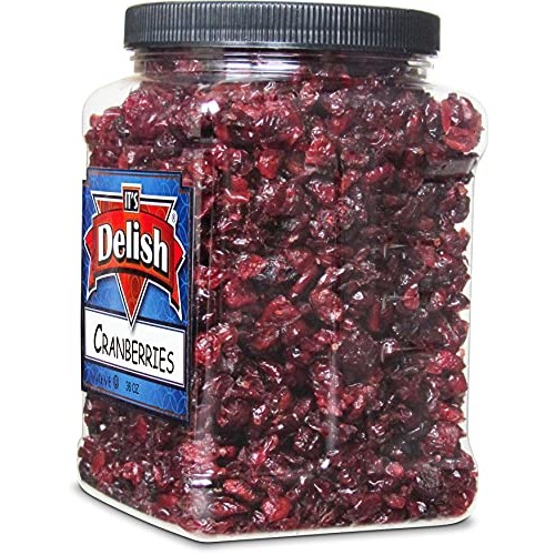 Dried Cranberries by Its Delish, 36 Oz Jumbo Container – Bulk F...