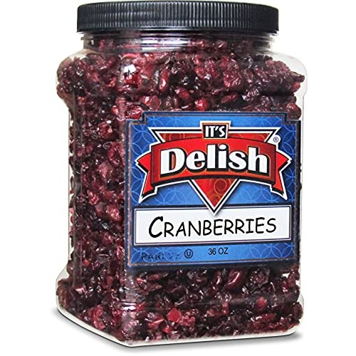 Dried Cranberries by Its Delish, 36 Oz Jumbo Container – Bulk F...