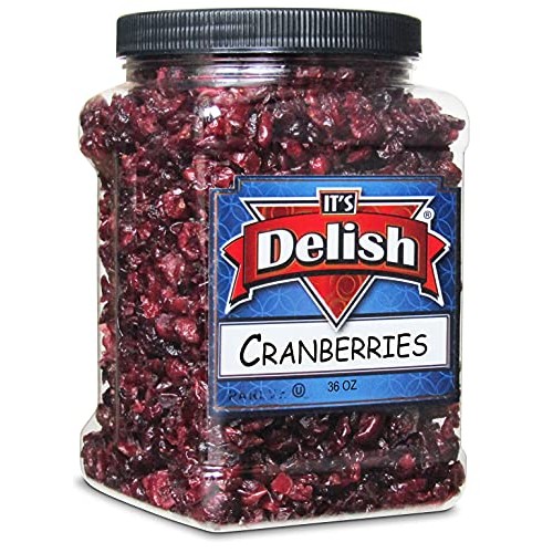 Dried Cranberries by Its Delish, 36 Oz Jumbo Container – Bulk F...