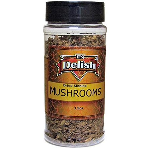 Dried Mushroom Kibble By Its Delish, 3.5 Oz Medium Jar | Dark Ch