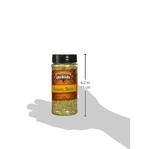 Fennel Seeds All Natural By Its Delish, Medium Jar