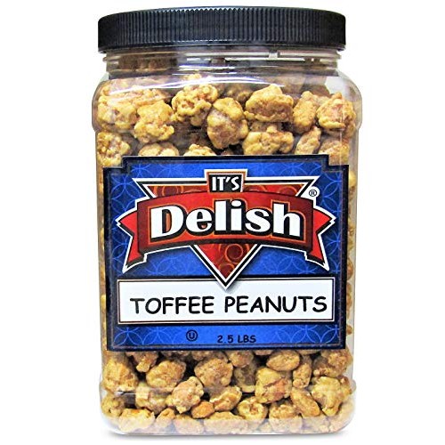 Gourmet Butter Toffee Coated Peanuts By Its Delish - 2.5 Lbs Jum