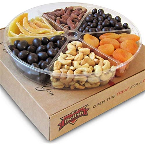 Gourmet Holiday Chocolate, Dried Fruit And Salted Nuts Large Gif