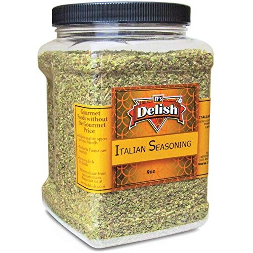 Gourmet Italian Seasoning By Its Delish – 9 Oz Jumbo Reusable C