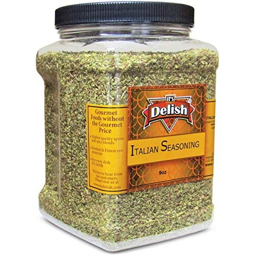Gourmet Italian Seasoning By Its Delish – 9 Oz Jumbo Reusable C