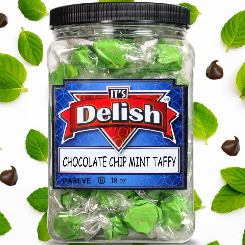Gourmet Mint Chocolate Chip Taffy Candy Chews by Its Delish – 1...