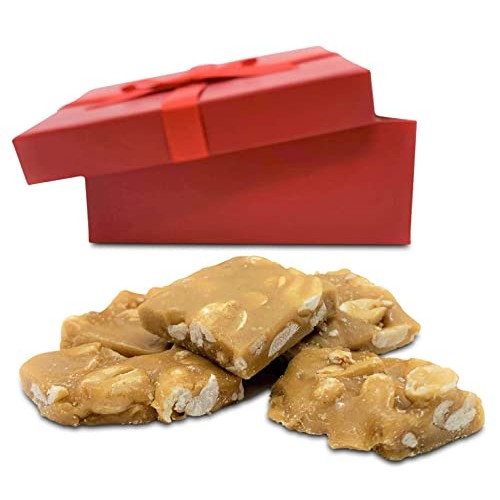 Gourmet Peanut Brittle Red Gift Box - by Its Delish | Handmade O...