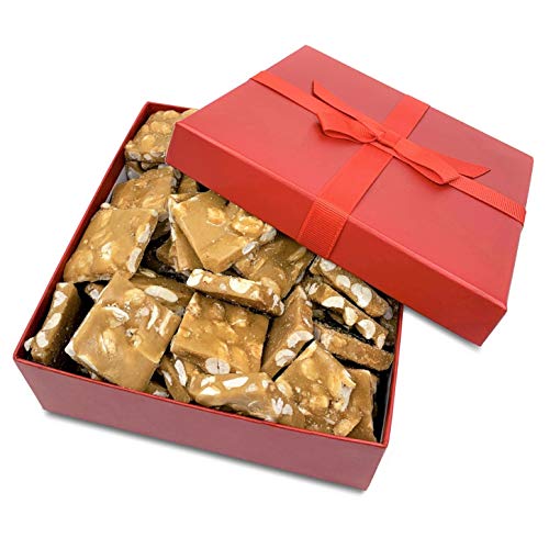 Gourmet Peanut Brittle Red Gift Box - by Its Delish | Handmade O...