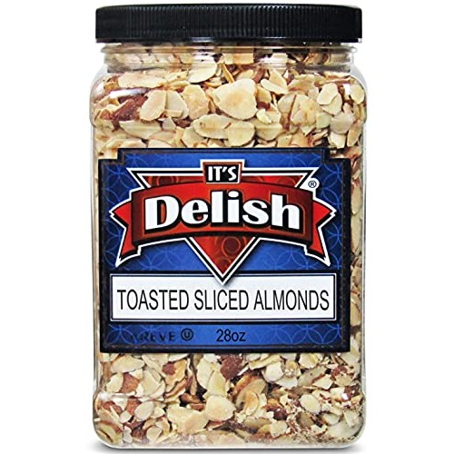 Gourmet Toasted Sliced Almonds by Its Delish – 28 Oz Bulk Reusa...