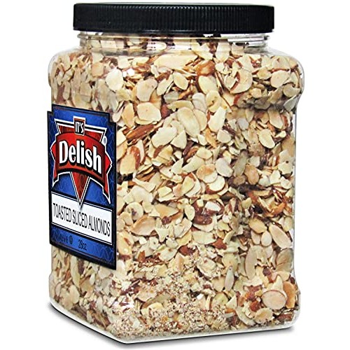 Gourmet Toasted Sliced Almonds by Its Delish – 28 Oz Bulk Reusa...