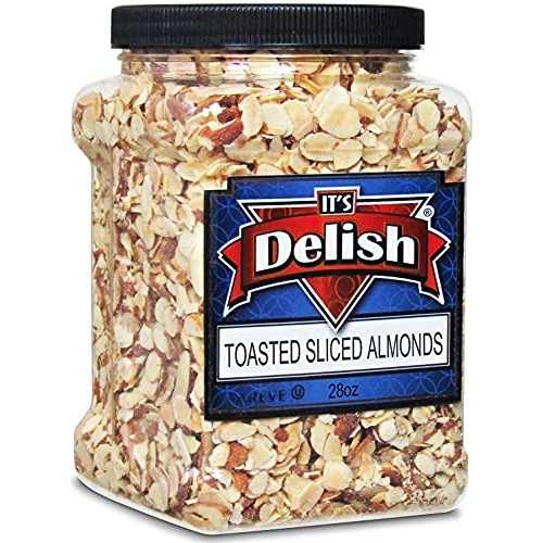 Gourmet Toasted Sliced Almonds by Its Delish – 28 Oz Bulk Reusa...
