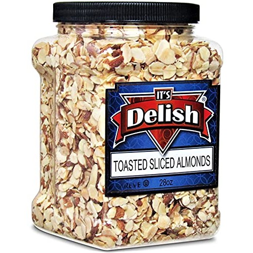 Gourmet Toasted Sliced Almonds by Its Delish – 28 Oz Bulk Reusa...
