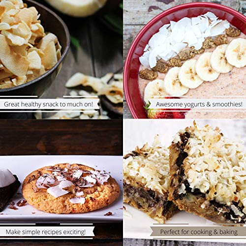 Gourmet Toasted Sweetened Coconut Chips By Its Delish – 18 Oz Ju