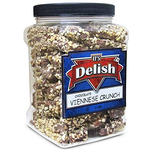 Gourmet Viennese Crunch by Its Delish – 2 LBS Jumbo Reusable Con...