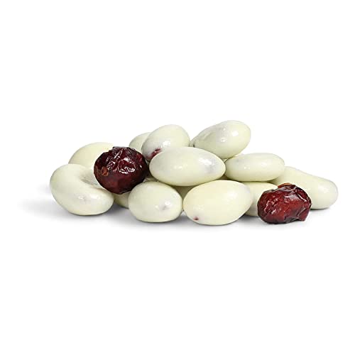Gourmet White Chocolate Covered Cranberries by Its Delish, 1 lb ...