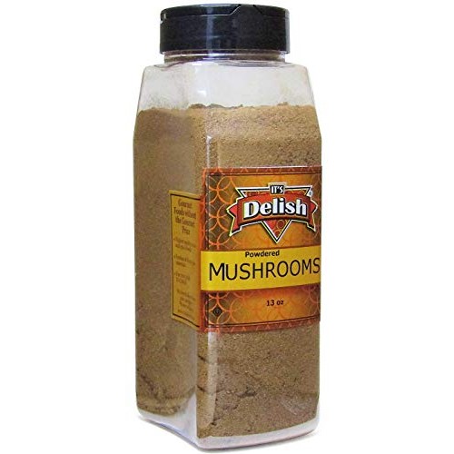 Ground Dried Mushroom Powder By Its Delish, Large 13 Oz Jar | Da
