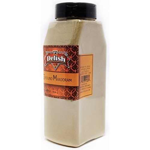Ground Marjoram By Its Delish, 10 Oz. Large Jar