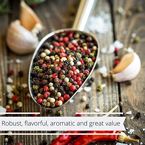 Premium Whole Peppercorn Medley by Its Delish, 5 lbs Bulk Bag, W...