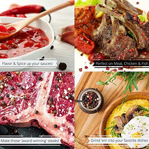 Premium Whole Peppercorn Medley by Its Delish, 5 lbs Bulk Bag, W...