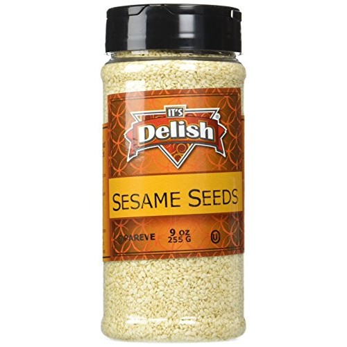 Sesame Seeds White Hulled By Its Delish, 9 Oz. Medium Jar
