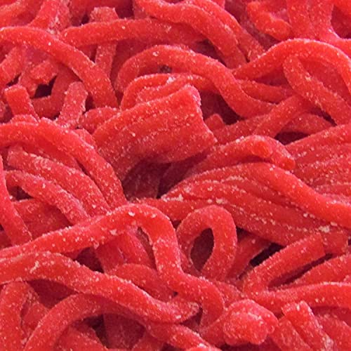 Sweet &Amp; Sour Strawberry Licorice Straws By Its Delish, 1 Lb Bulk