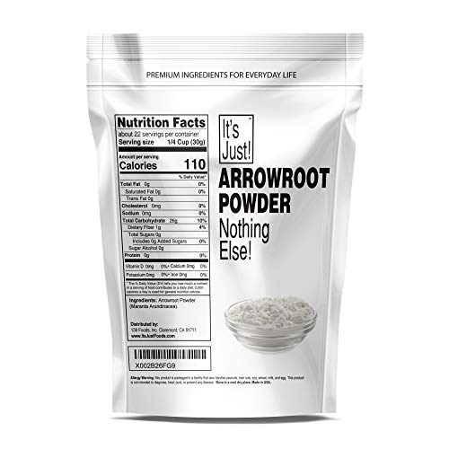Its Just - Arrowroot Powder, Natural Thickener, Non-Gmo 24Oz