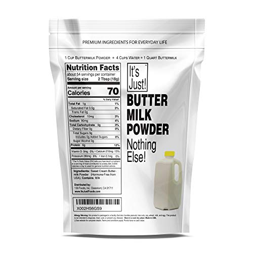 Its Just - Buttermilk Powder, Sweet Cream Butter Milk, Made In Its Just - Buttermilk Powder, Sweet Cream Butter Milk, Made In