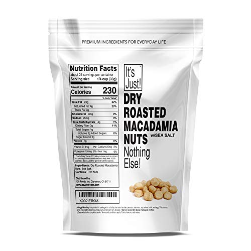 Its Just - Macadamia Nuts, Dry Roasted, Sea Salted Dry Roasted
