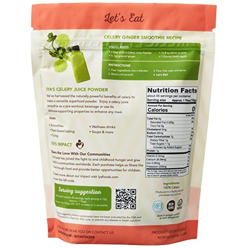 100% Celery Whole Food – Our Celery Juice Powder Is Made From On