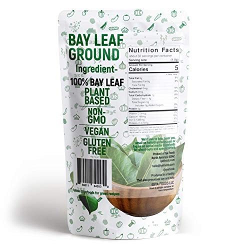 Iya Foods Bay Leaf Ground 2 Oz Pack, Made From 100% Bay Leaves.