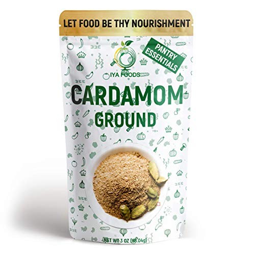 Iya Foods Cardamom Seed Ground 3 Oz Pack, Cardamom Powder Is Gro