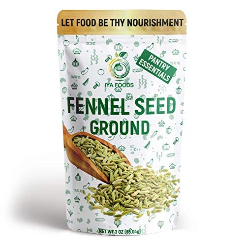 Iya Foods Fennel Seed Ground 3 Oz Pack, Made From 100% Fennel Se