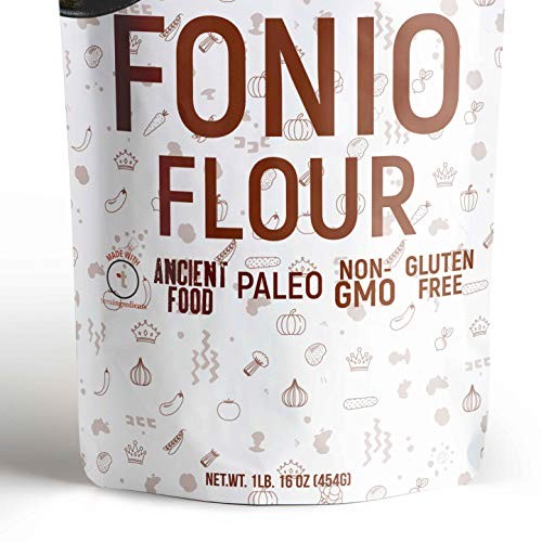 Iya Foods Fonio Flour 1 Lb. Pouch, Paleo, Vegan Premium Quality,