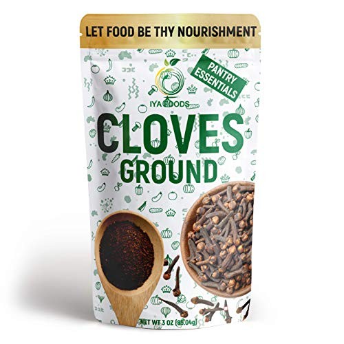 Iya Foods Ground Cloves 3 Oz Pack, Made From 100% Cloves, Intens