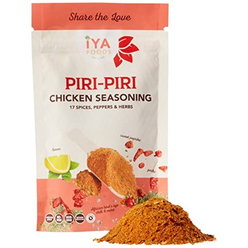 Iya Foods Piri-Piri Seasoning 5Oz. Made With Herbs, Peppers &Amp; Sp
