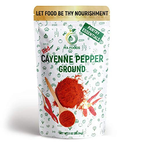 Iya Foods Red Cayenne Pepper Ground 3 Oz Pack, 100% Single Ingre