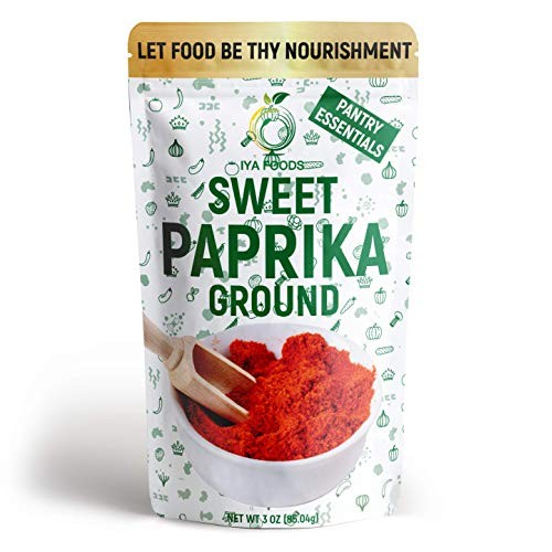 Iya Foods Sweet Paprika Ground 3 Oz Pack, Made From 100% Paprika