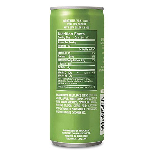 Izze Sparkling Juice, Apple, 8.4 Oz Cans, 4 Count Izze Sparkling Juice, Apple, 8.4 Oz Cans, 4 Count