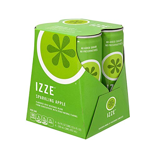 Izze Sparkling Juice, Apple, 8.4 Oz Cans, 4 Count Izze Sparkling Juice, Apple, 8.4 Oz Cans, 4 Count