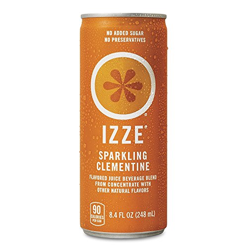 Izze Sparkling Juice, Clementine, 8.4 Oz Cans, 4 Count