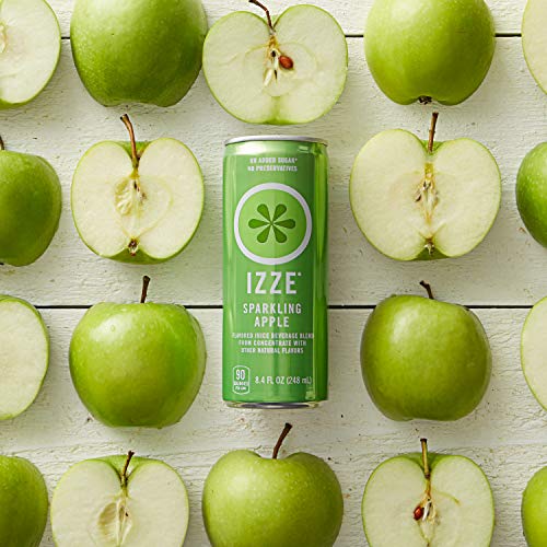 Izze Sparkling Juice, Apple, Multi, Pack Of 24, 201.6 Fl Oz