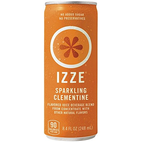 Izze Sparkling Juice, Clementine, 8.4 Oz Cans, 4 Count