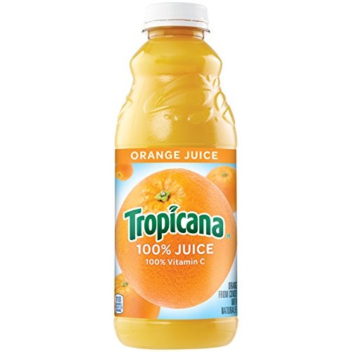 Tropicana Orange Juice, 32 Oz Bottles, 12 Count